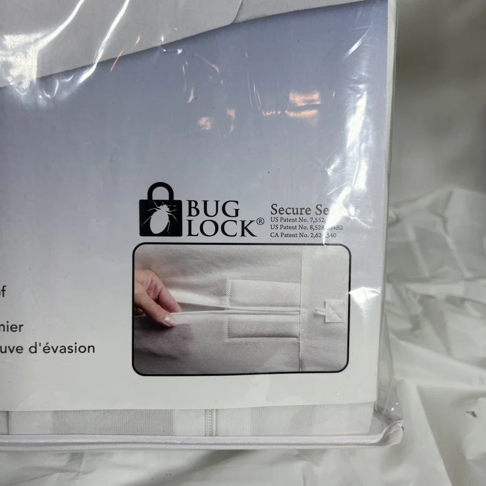 NWT Protect A Bed Buglock PLUS White Box‎ Spring Encasement Twin XL New